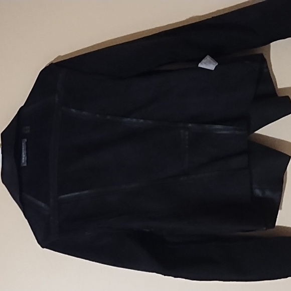 BAGATELLE BLACK VEGAN LEATHER JACKET. - Picture 8 of 8